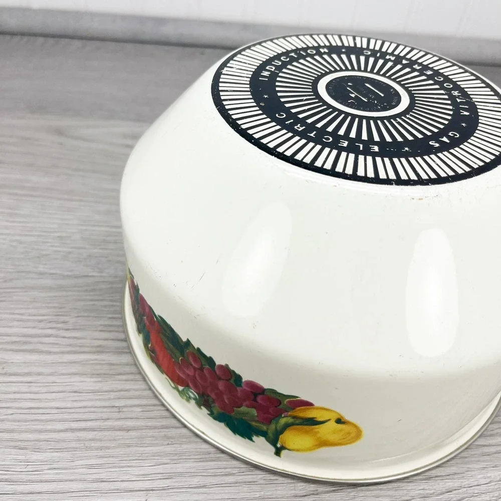 Vintage Vitroceramic Fruit Bowl‎ - Farmhouse Kitchen Decor